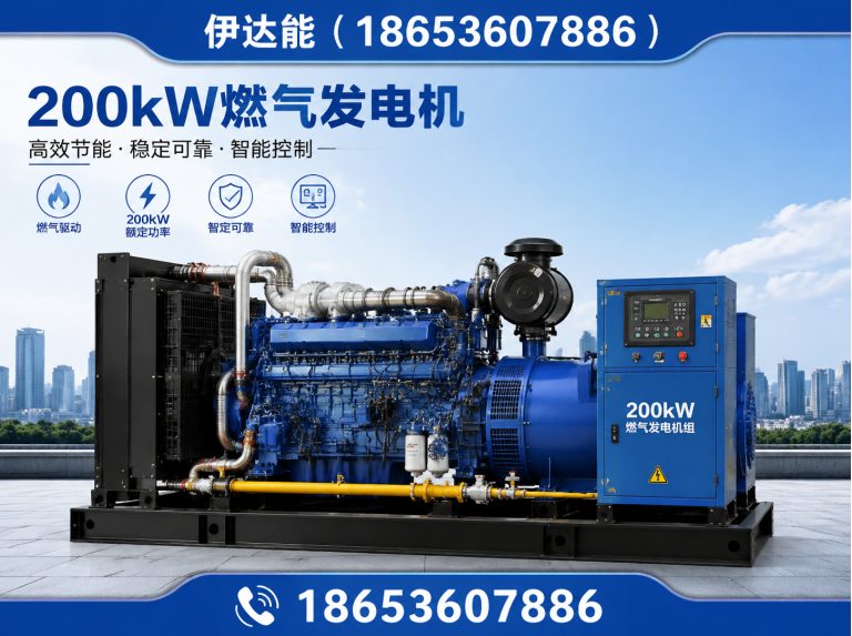 潍坊200kW燃气发电机展示图